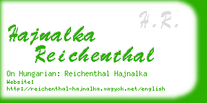 hajnalka reichenthal business card